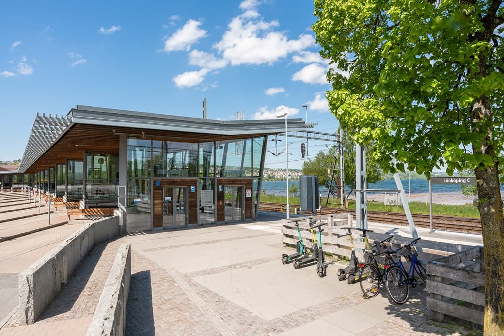 Härlig plats utanför Jönköpings Resecentrum