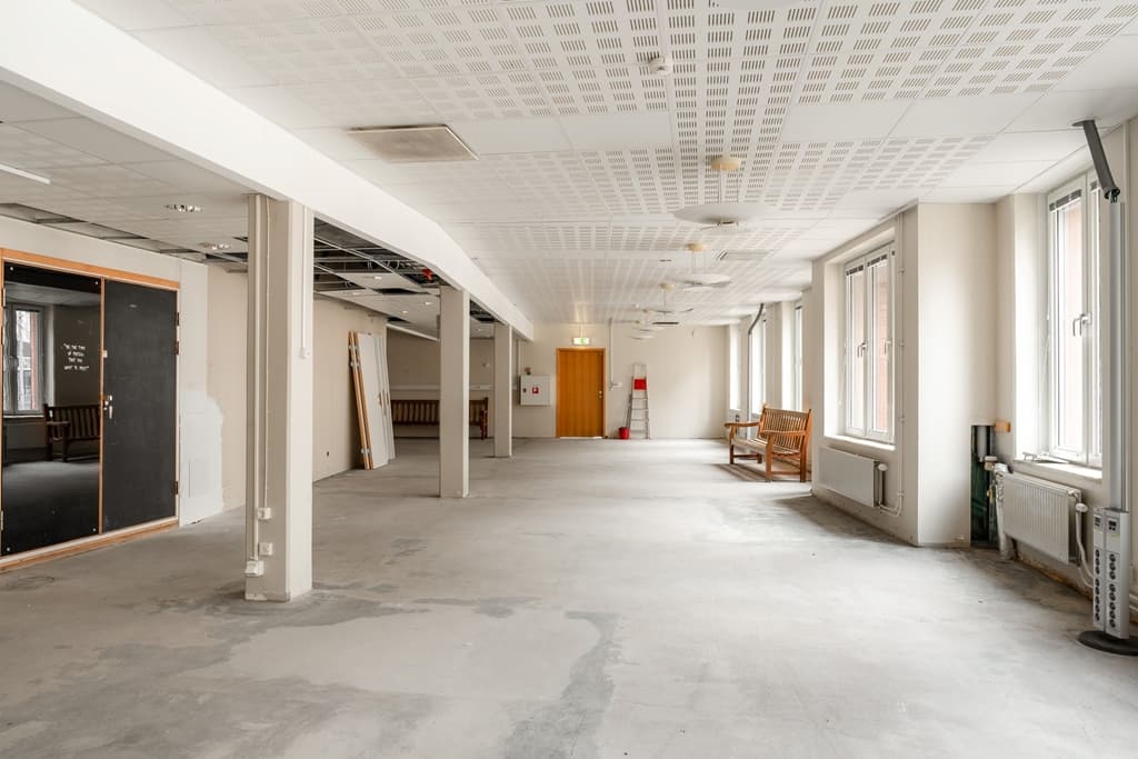 Härligt ljusinsläpp från stora fönster